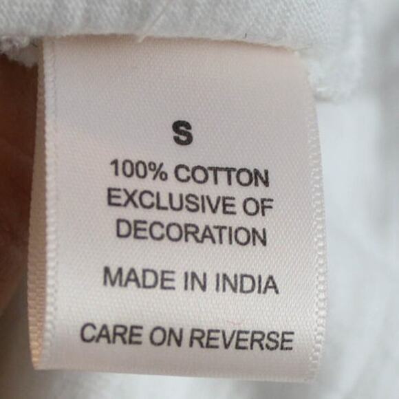 Keep In Touch Embroidered Peasant Top Floral Purple Gold Ruffle Boho S - Picture 5 of 5